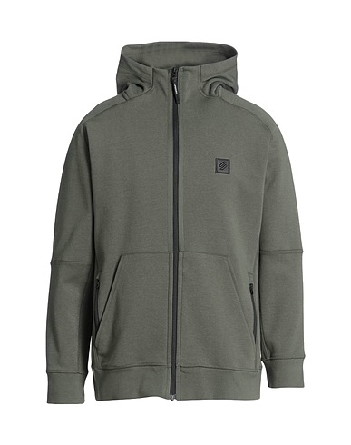 SUPERDRY Hooded track jacket  Military green 60% Cotton, 40% Polyester