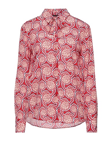 TRUSSARDI Floral shirts & blouses Red 100% Silk