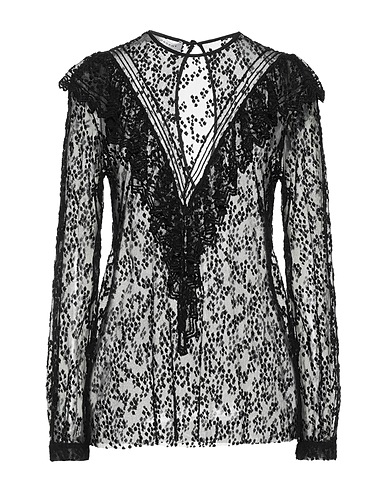 PHILOSOPHY di LORENZO SERAFINI Top Black 66% Cotton, 34% Polyamide
