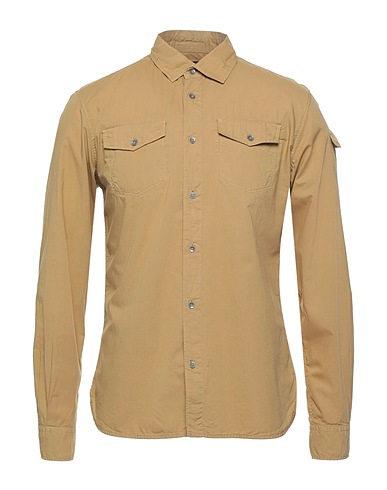 WOOLRICH Einfarbiges Hemd Sand 100% Baumwolle