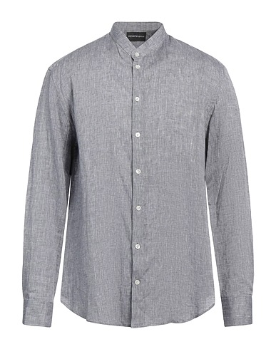 EMPORIO ARMANI Linen shirt Grey 100% Linen