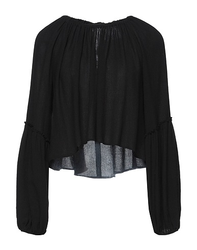 ERIKA CAVALLINI Top Black 75% Viscose, 25% Virgin Wool