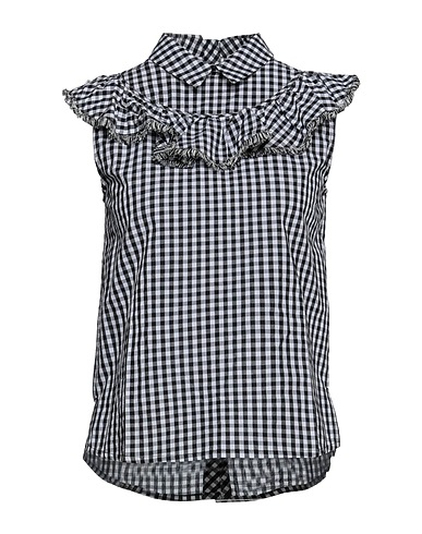 CUBIC Топ без рукавов Чёрный 100% Хлопок