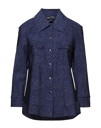 CHIARA BONI LA PETITE ROBE Camicie  e bluse fantasia Blu 72% Poliammide, 28% Elastan