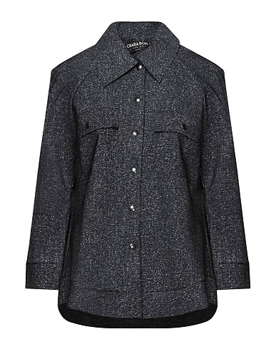 CHIARA BONI LA PETITE ROBE Patterned shirts & blouses Charcoal 72% Polyamide, 28% Elastane