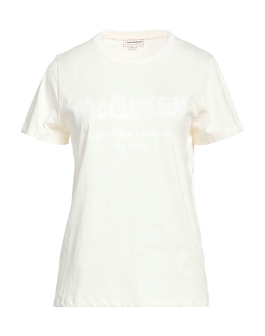 MCQUEEN T-shirt Cream 100% Cotton