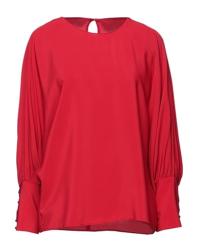 SIMONA CORSELLINI Top Red 83% Acetate, 17% Silk