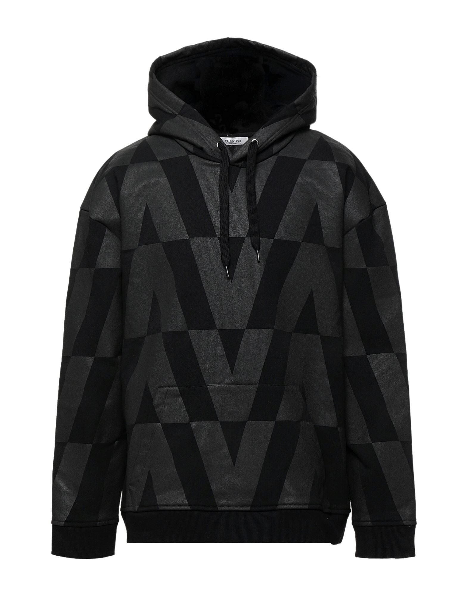 VALENTINO GARAVANI | Black Men's Hooded Sweatshirt | YOOX