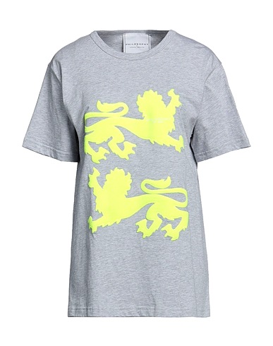 PHILOSOPHY di LORENZO SERAFINI T-shirt Grey 100% Cotton, Acrylic, Wool