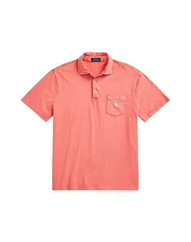 POLO RALPH LAUREN Poloshirt CLASSIC FIT COTTON-LINEN POLO SHIRT
 Koralle 80% Baumwolle, 20% Leinen