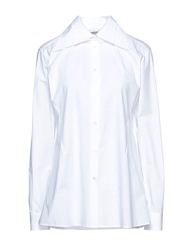 VALENTINO GARAVANI Solid colour shirts & blouses White 100% Cotton