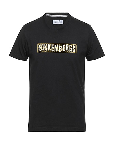 BIKKEMBERGS T-Shirt Schwarz 100% Baumwolle