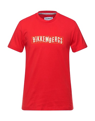 BIKKEMBERGS T-shirt Red 100% Cotton