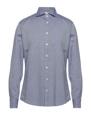 BASTONCINO Patterned shirt Midnight blue 100% Cotton