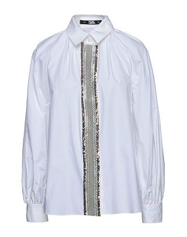 KARL LAGERFELD シャツ ホワイト オーガニックコットン 100%