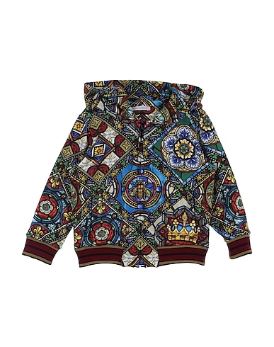 DOLCE&GABBANA Felpa Azzurro 100% Cotone, Elastan