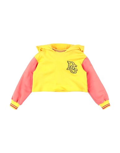 DOLCE&GABBANA Hooded sweatshirt Yellow 100% Cotton