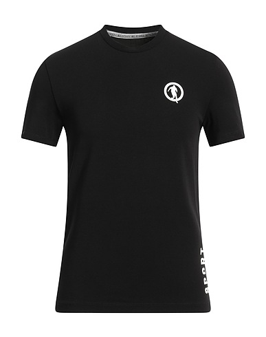 BIKKEMBERGS T-shirt Nero 94% Cotone, 6% Elastan