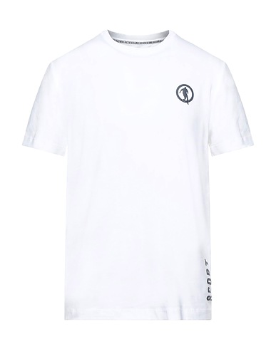 BIKKEMBERGS T-shirt Bianco 94% Cotone, 6% Elastan