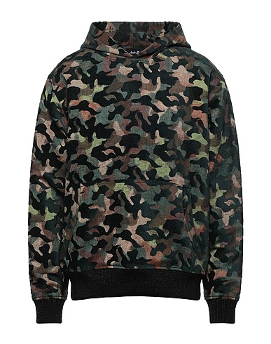 JUST DON Hoodie Militärgrün 41% Viskose, 23% Baumwolle, 20% Polyester, 16% Acetat