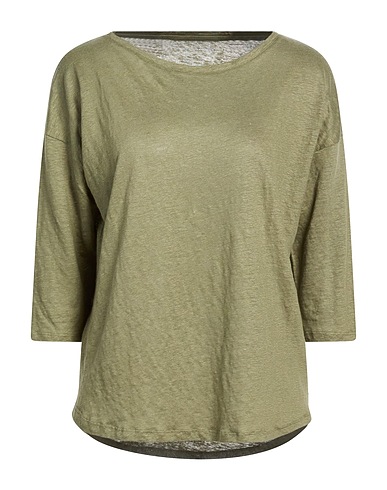 MAJESTIC FILATURES T-shirt basique 94% Lin, 6% Élasthanne