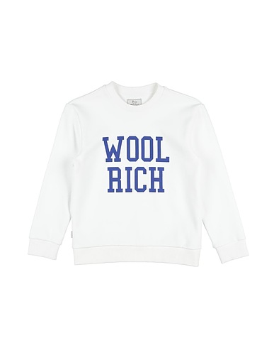 WOOLRICH Felpa Bianco 100% Cotone organico