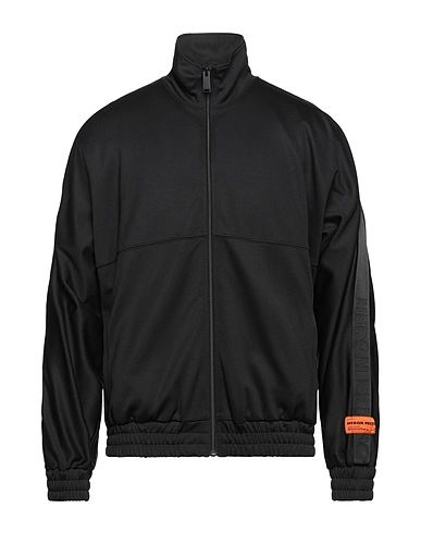 HERON PRESTON Sweatshirt Black 55% Polyester, 45% Cotton, Polyamide
