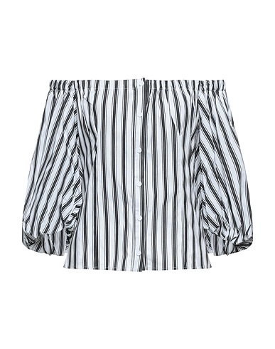 TWENTY EASY by KAOS Striped shirt Black 74% Viscose, 22% Polyamide, 4% Elastane