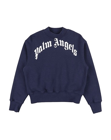 PALM ANGELS Sweatshirt Midnight blue 100% Cotton, Elastane