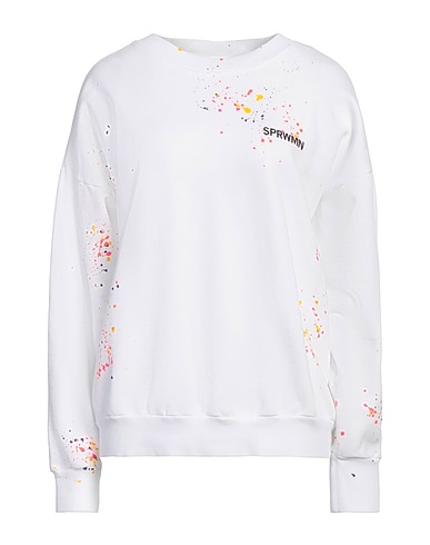SPRWMN Sweatshirt White 100% Cotton