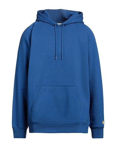 CARHARTT Hooded sweatshirt Blue 58% Cotton, 42% Polyester, Elastane