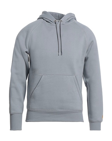 CARHARTT Hooded sweatshirt Light blue 58% Cotton, 42% Polyester, Elastane