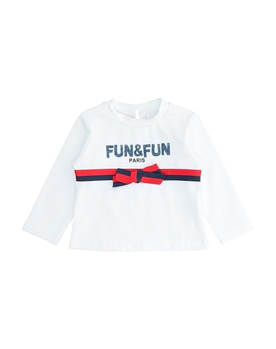 FUN & FUN T-shirt White 96% Cotton, 4% Elastane