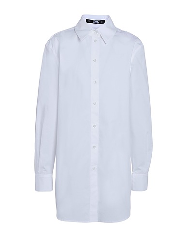 KARL LAGERFELD x AMBER VALLETTA Camisas y blusas lisas KLXAV POPLIN SHIRT
 Blanco 100% Algodón orgánico