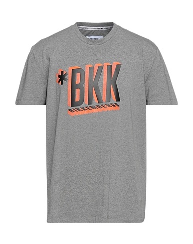 BIKKEMBERGS T-Shirt Grau 94% Baumwolle, 6% Elastan