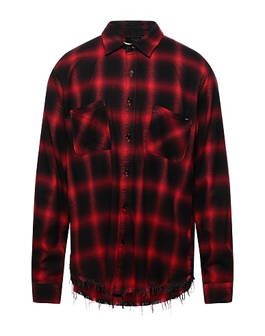 AMIRI Checked shirt Red 100% Cotton