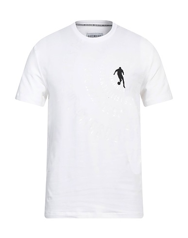 BIKKEMBERGS T-shirt Bianco 94% Cotone, 6% Elastan