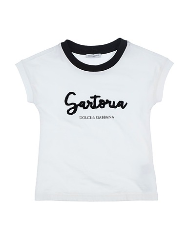 DOLCE&GABBANA T-shirt White 100% Cotton, Viscose, Polyester, Polyamide