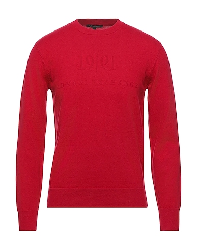 ARMANI EXCHANGE Jumper Red 95% Cotton, 5% Cashmere