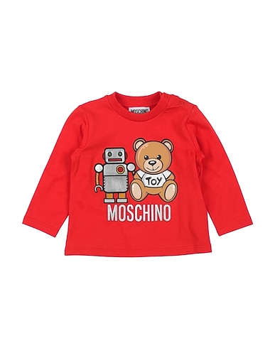 MOSCHINO BABY T-shirt ROSSO 95% Cotton, 5% Elastane, Polyester