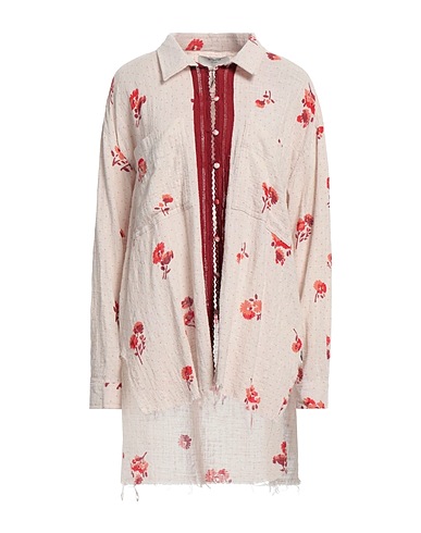 ONE TEASPOON Floral shirts & blouses Light grey 100% Cotton