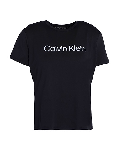 CALVIN KLEIN PERFORMANCE T-shirt Black 88% Polyester, 12% Elastane