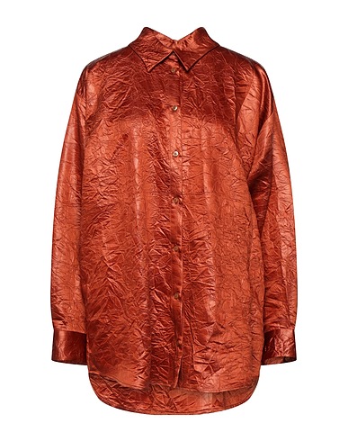 MSGM Camicie e bluse tinta unita Cuoio 100% Acetato