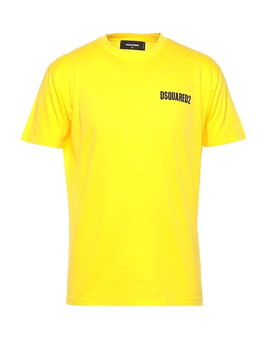 DSQUARED2 Basic T-shirt Yellow 100% Cotton