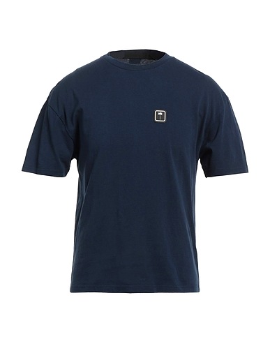 PALM ANGELS T-shirt Blu navy 100% Cotone, Poliestere, PVC - Polivinilcloruro