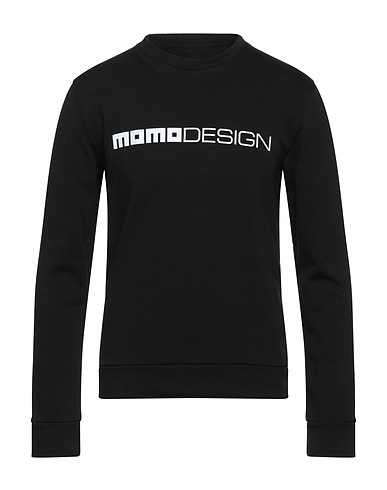 MOMO DESIGN Felpa Nero 100% Cotone