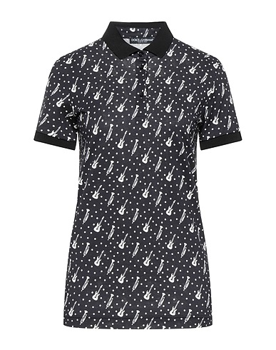 DOLCE&GABBANA Poloshirt Schwarz 100% Baumwolle