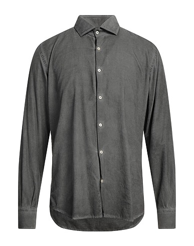 BROOKSFIELD Solid colour shirt Lead 100% Cotton