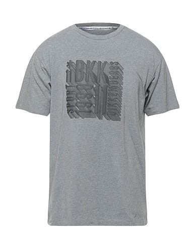 BIKKEMBERGS T-shirt Grey 94% Cotton, 6% Elastane