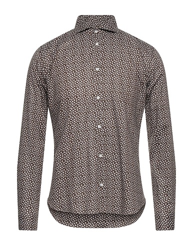 EGO® Milano Camicia fantasia Marrone 97% Cotone, 3% Elastan